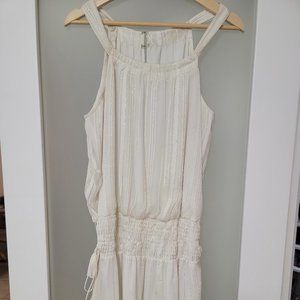 Ramy Brook Sleeveless Embellished Dress Medium/Large White